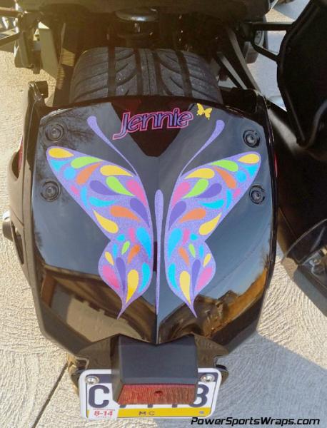 ST Ultra Metallic- She wanted to have the theme represented from behind as well.