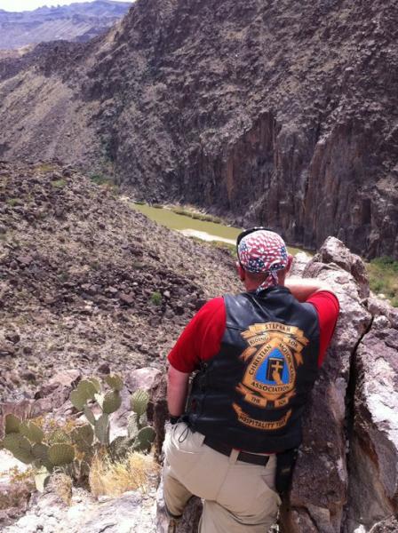 Stephan at the Rio grand Big Bend