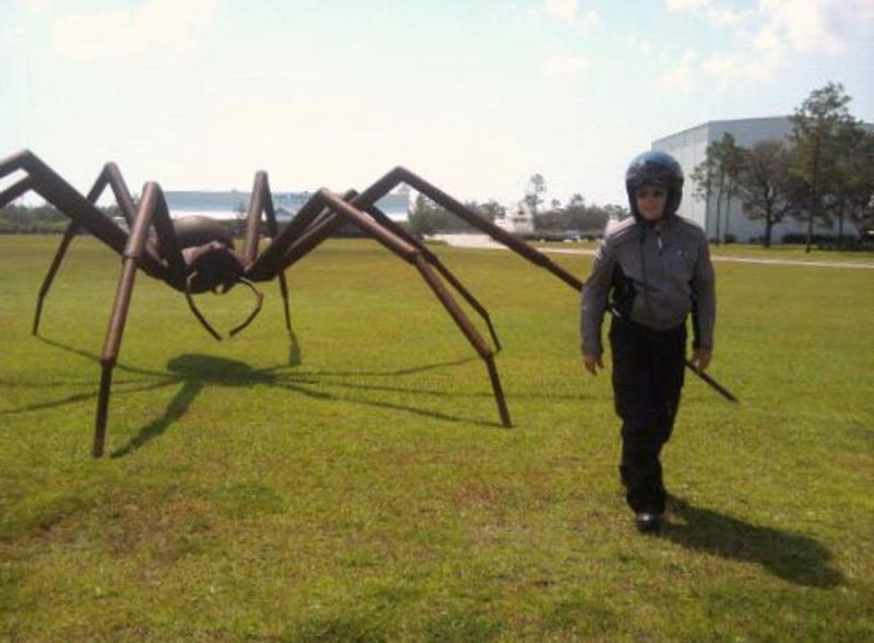 Steven Kurtz by the spider 9/22/12