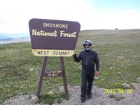 Summit at Bear Tooth Pass-Hwy 212 
Elevation almost 11,000 feet.  One of the highest paved roads in the continental US.