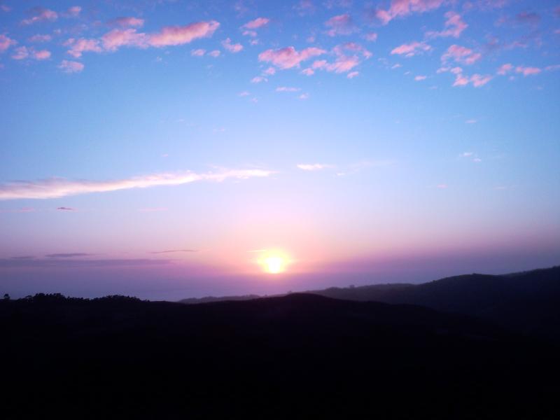 Sunset on the way home