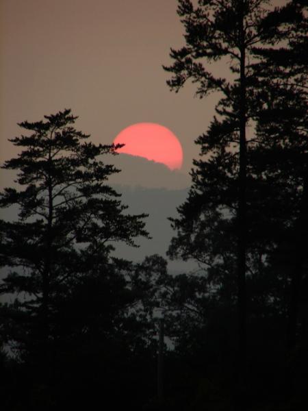 Sunset over Big Frog Mountain NC