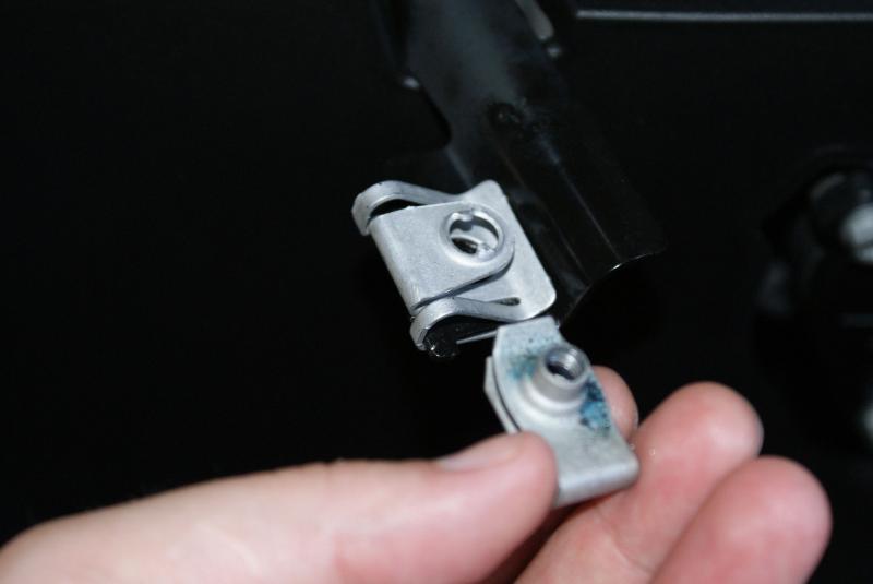 take out old screw  and fit new one like this