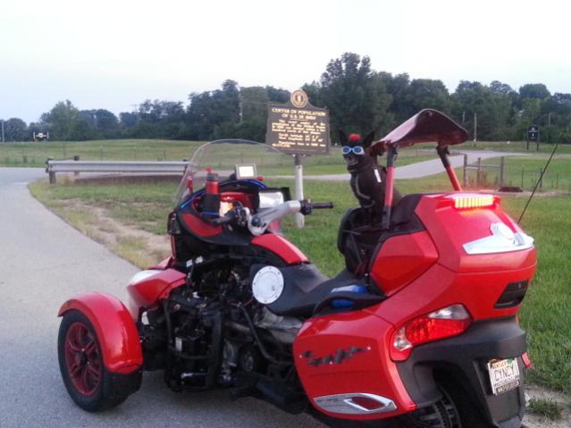 Teddy ryde'n redneck style with a stripped sled at the airport viewing area