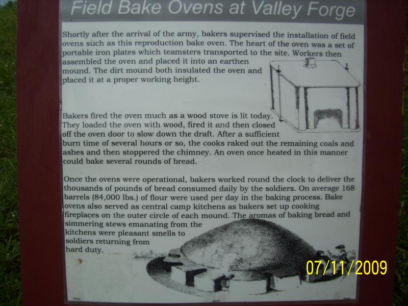 Telling about the ovens.  VF, PA
