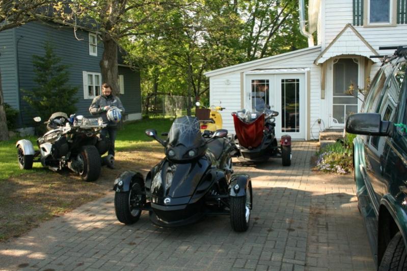 The Anderson's getting ready for the ride.