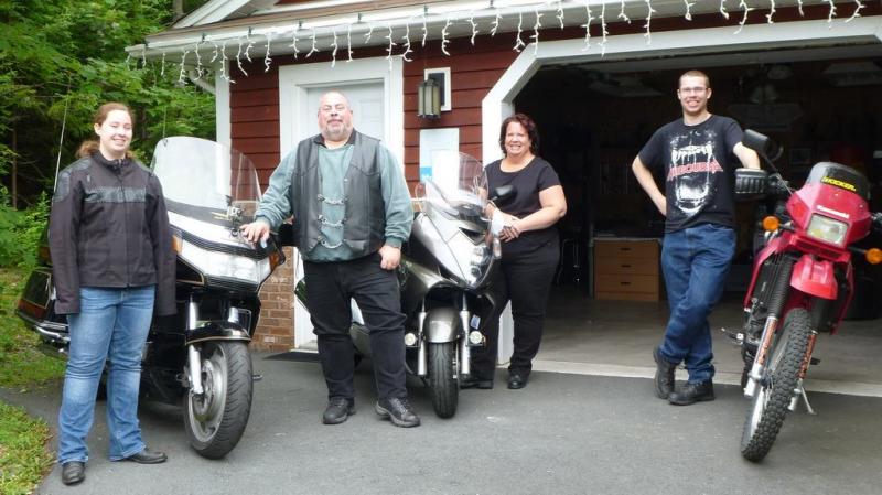 The family that bikes together stays together. We are a biking family.