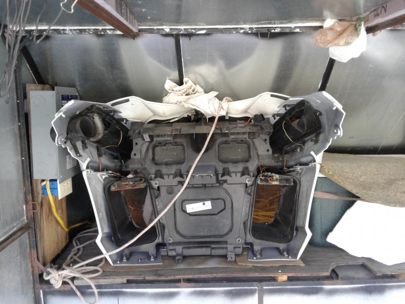 the FRUNK in position for travelling .....cont'd.