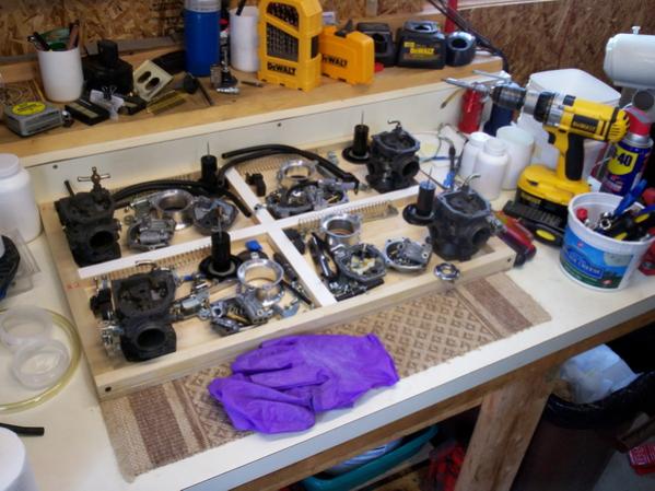 The operating table.