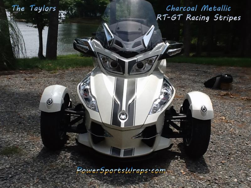 The pictures just don't do the color justice. These stripes are Charcoal metallic a super sharp color.