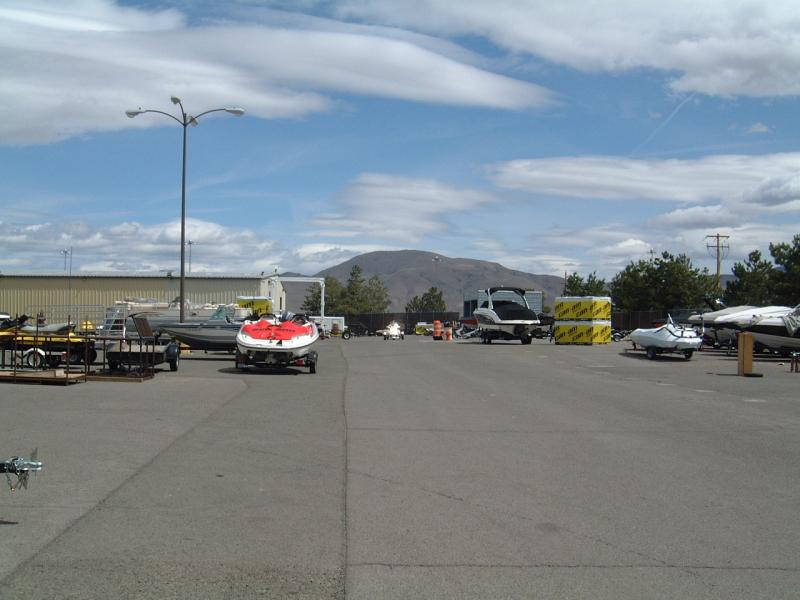The procession from the service area