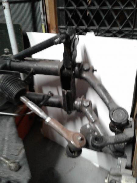 The right side front suspension with-out the coil-over