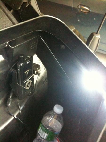 The right side LED pod. very bright to light up the trunk.