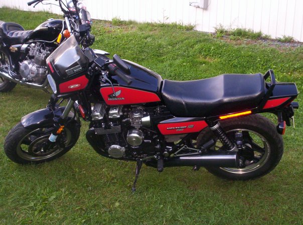 The second most fun-riding bike ever. This bad boy is a 1985 Honda 750 Nighthawk S. Very few of these remain running (stock) & on the road. Honda only
