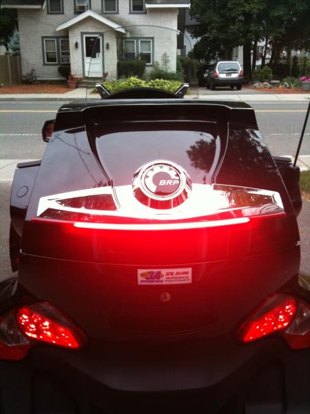 The Sopher new third brake light; lazer line LED's