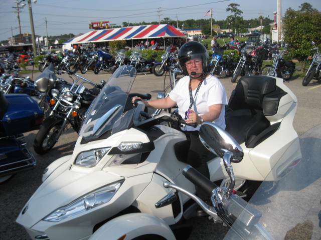 The spyder really stuck out atHarley bike Week in Myrtle Beach, SC