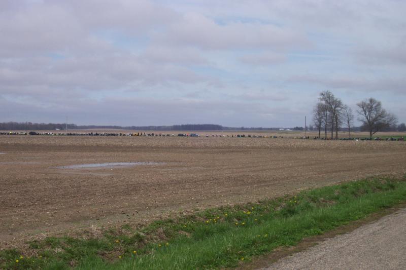 The thin line is parked bikes