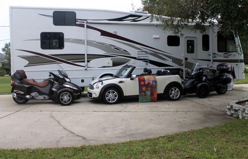 The toyhauler and the toys