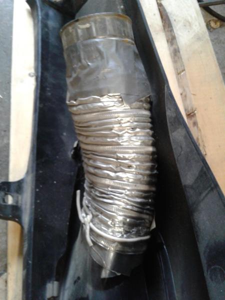 This is the other half of the Aluminum dryer tube connected to the inside of the oem panel