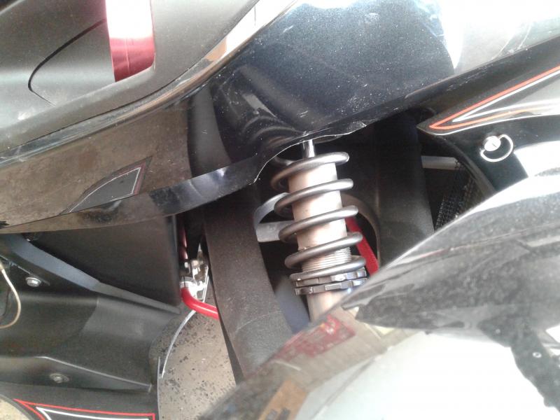 This is what the upper panel will look like if it needs to be trimmed .. viewed from above you can't even see it