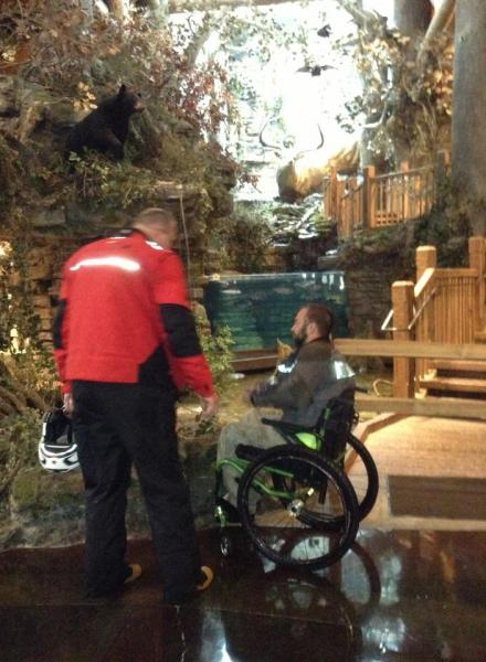 This is what we did on one of the rainy days...Bass Pro Shop here we come!