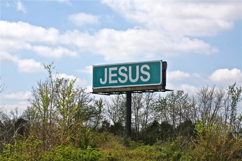This seemed an appropriate sign to see on Easter after church
