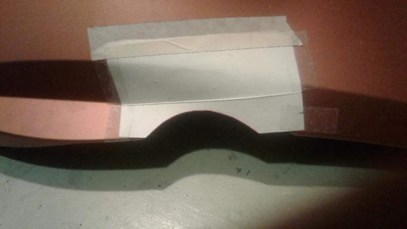 This shows what needs to be trimmed from the upper panel ( GS / RS ) if the highest setting of my bracket is used .... the lower hole doesn't need thi