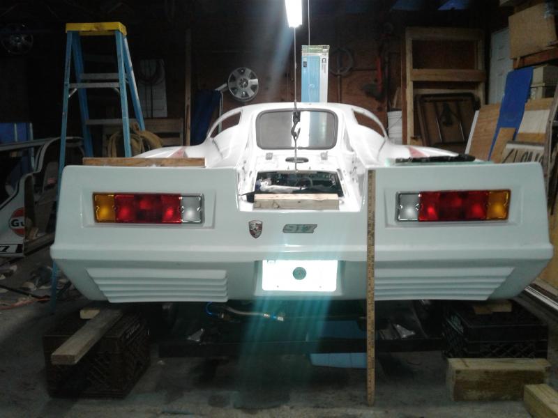 This shows where the rear lip is now 36 inches from ground ....now the body is starting to look Normal ....like the real ones