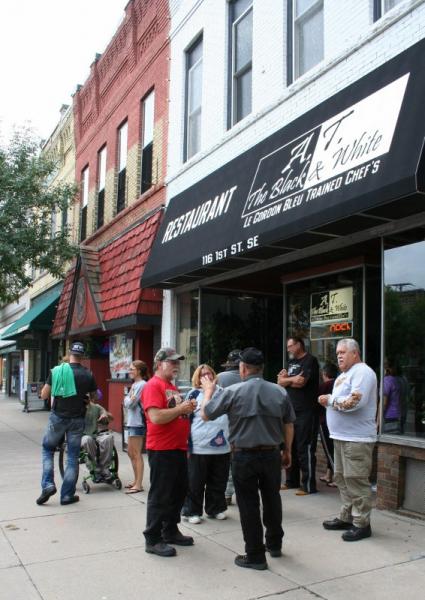 This where we ate a fabulous lunch - The Black & White Restaurant in Little Falls, MN