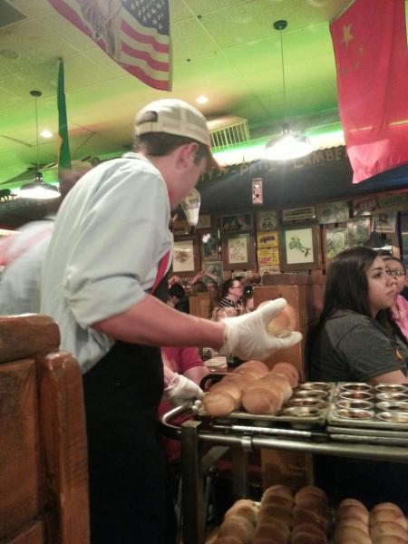 Throwing rolls at Lamberts