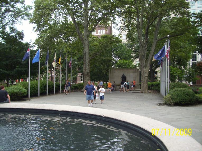 Tomb of the Unknown Soldier of the Continental Army.  Phili, PA