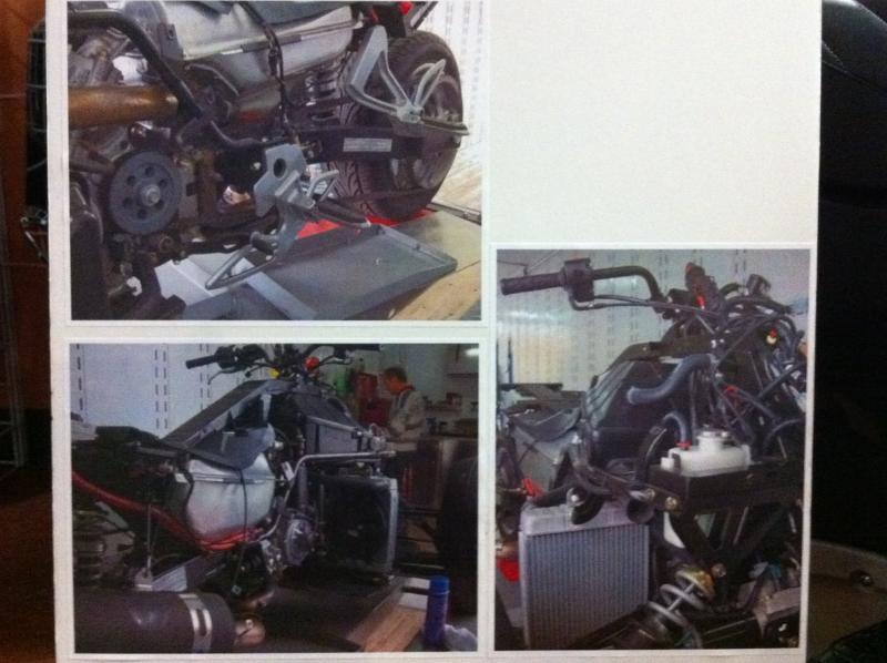 Top part of poster board; more pics of an RS without its skin.