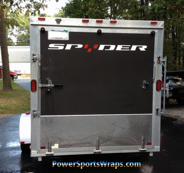 trailer decal photo:  This customer provided the dimensions of his trailer & we produced this custom decal for him. It's 4.25"x60".
contact us for you