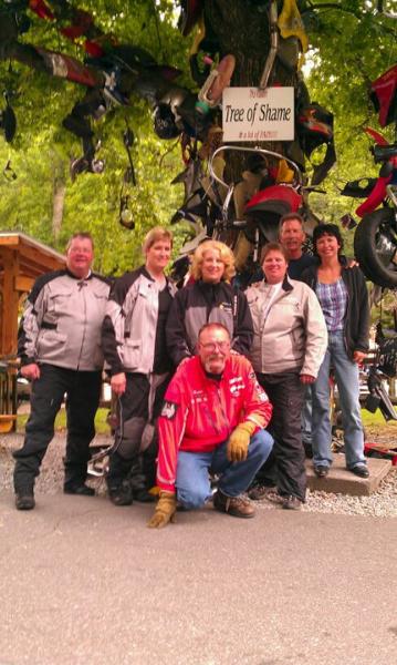 Tree of Shame - thankfully none of us made a contribution to it!