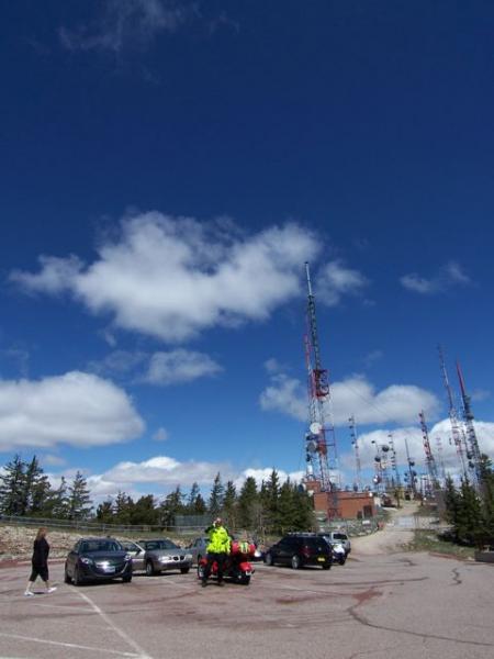 TrickyDick at the top of the Sandia Mountain, Albuquerque, NM