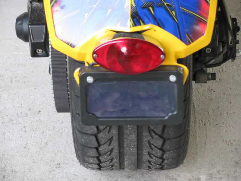 TricPlate is turned off, hiding my license plate from everyone.