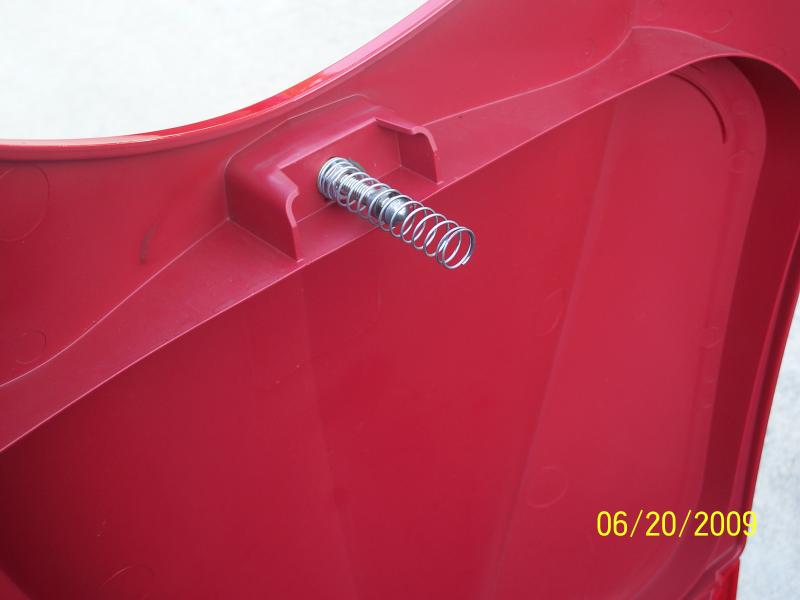 Truck latch spring