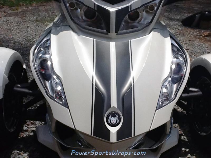 Trunk stripes in Charcoal Metallic