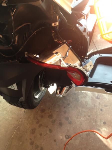 Trying to reach the right taillight wiring harness