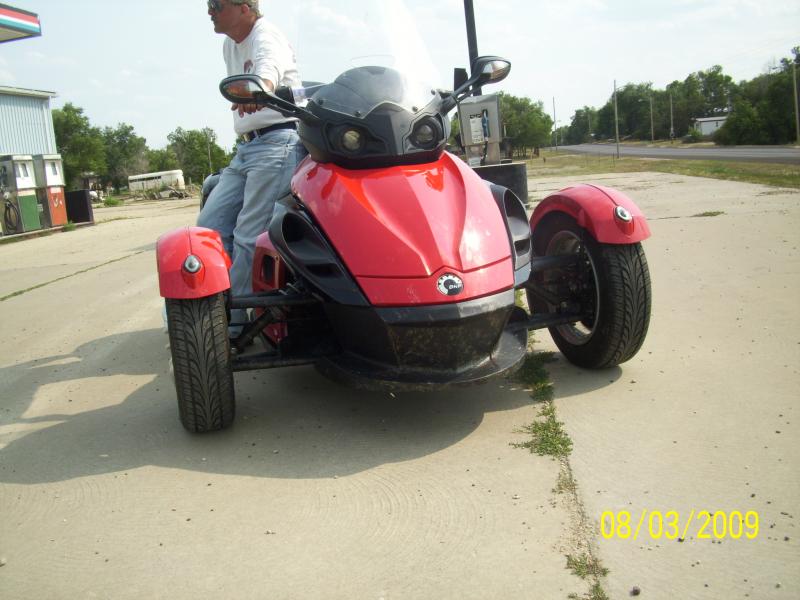 Trying to show the grasshopper gore all over the black and windshield. Even in the tire rims, quite nasty.