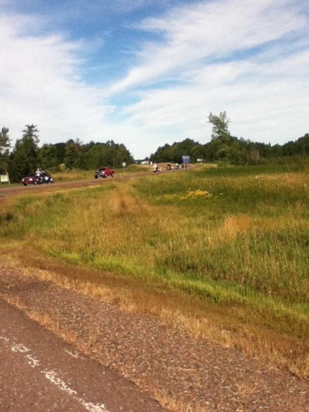 Turning to go up to Lake Mille Lacs.