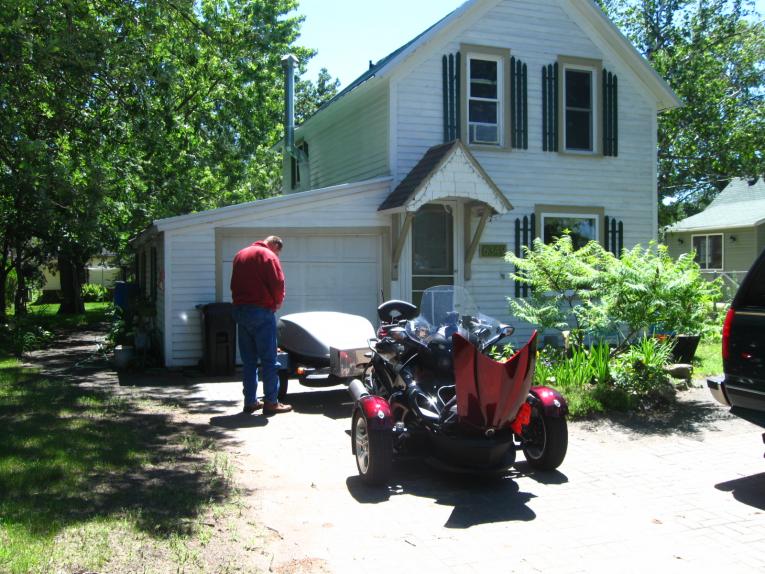 Unpacking after Chicago.