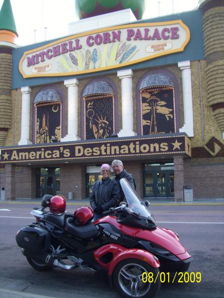 Us at the Corn Palace in Mitchell, SD. Celebrating all things corn.