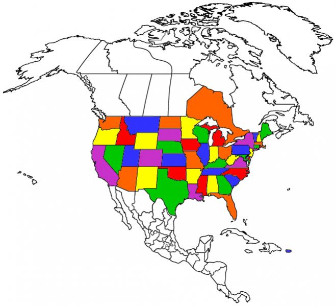 US LOWER 48 + ONTARIO