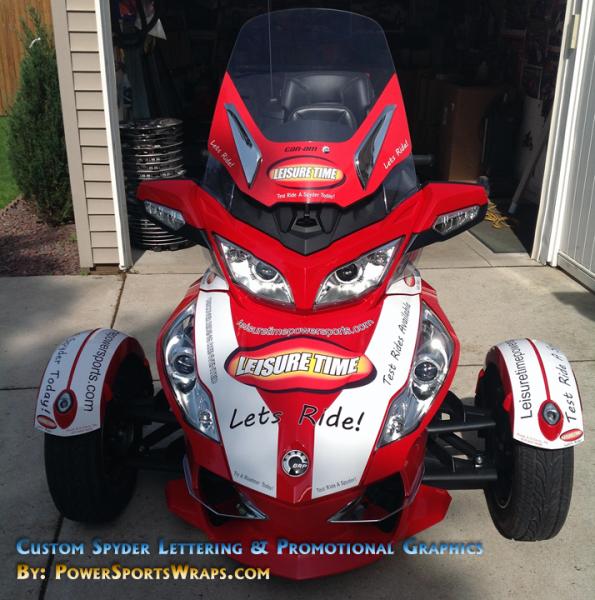 Use your can-am spyder as a media outlet for your business promotion.  We can help.. 814-838-6377