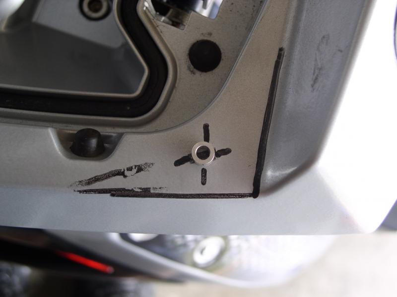 using spacer to check clearance.