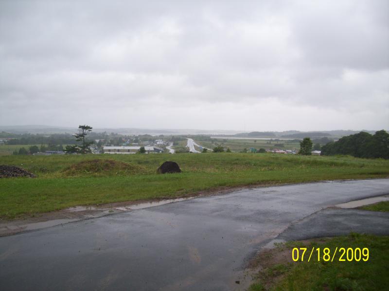 Valley outside of the hotel at Windsor, Nova Scotia.
