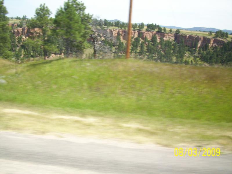 Varied landscape in the same area.