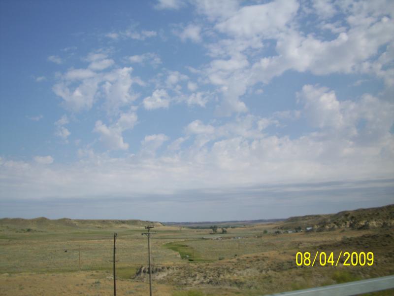 Varying countryside.