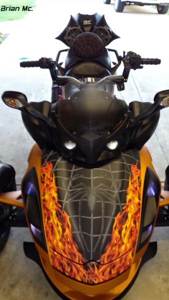Venom Flame- Brian Mc. Mounted on Matte Orange RSS